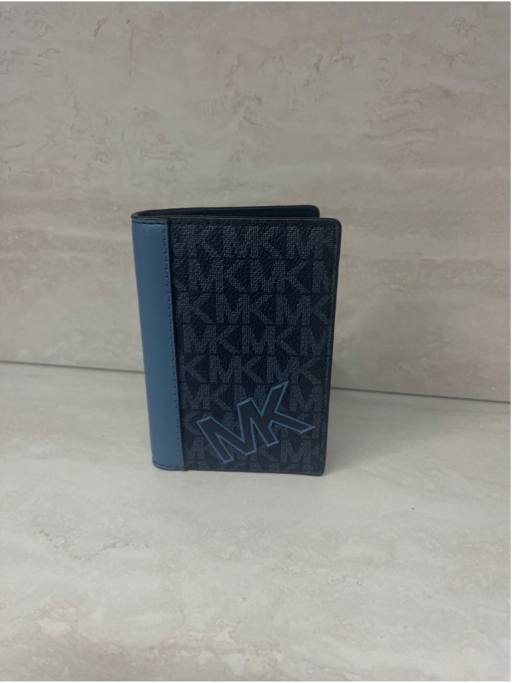 Michael Kors Folding Card Case Wallet Cornflower Blue